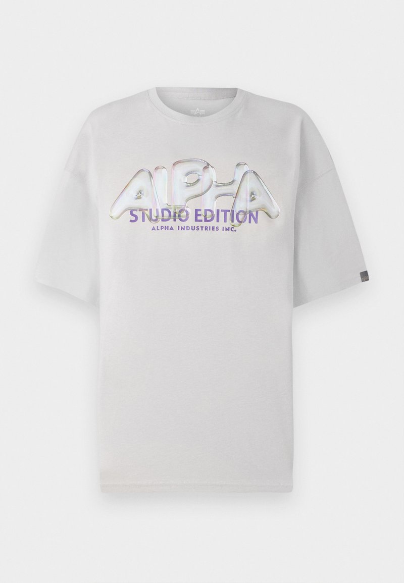 alpha industries T-shirt print lichtgrijs alpha industries T-shirt print lichtgrijs