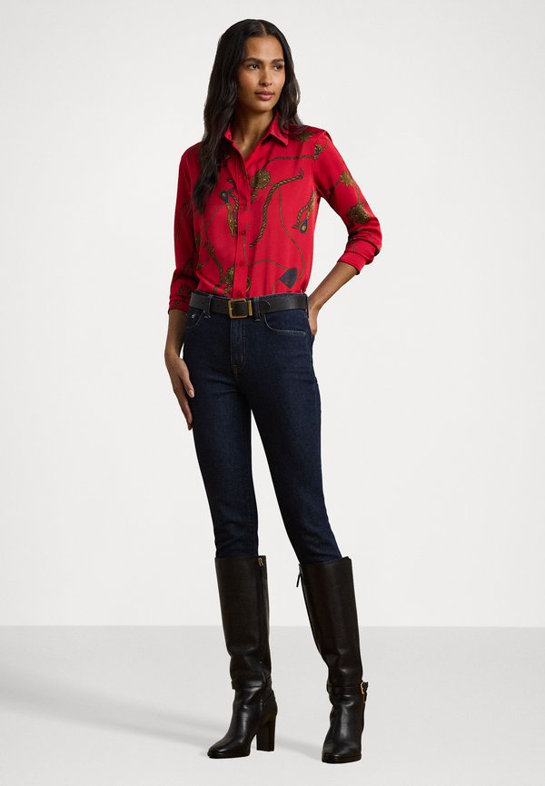 CLASSIC FIT PRINT SATIN CHARMEUSE SHIRT - Button-down blouse3