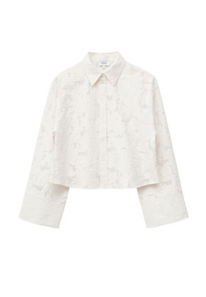& OTHER STORIES, & OTHER STORIES RELAXED JACQUARD BLOUSE - Chemisier - white