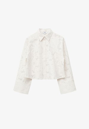 & OTHER STORIES, & OTHER STORIES RELAXED JACQUARD BLOUSE - Chemisier - white