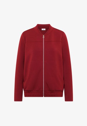 Cecil, LONG-SLEEVED JACKET WITH STAND-UP COLLAR IN A PLAIN COLOUR - Sweatjacke - russet red