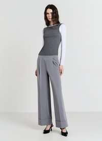 Calliope DOPPIO CAPO - Maglietta a manica lunga - grigio fumo melange