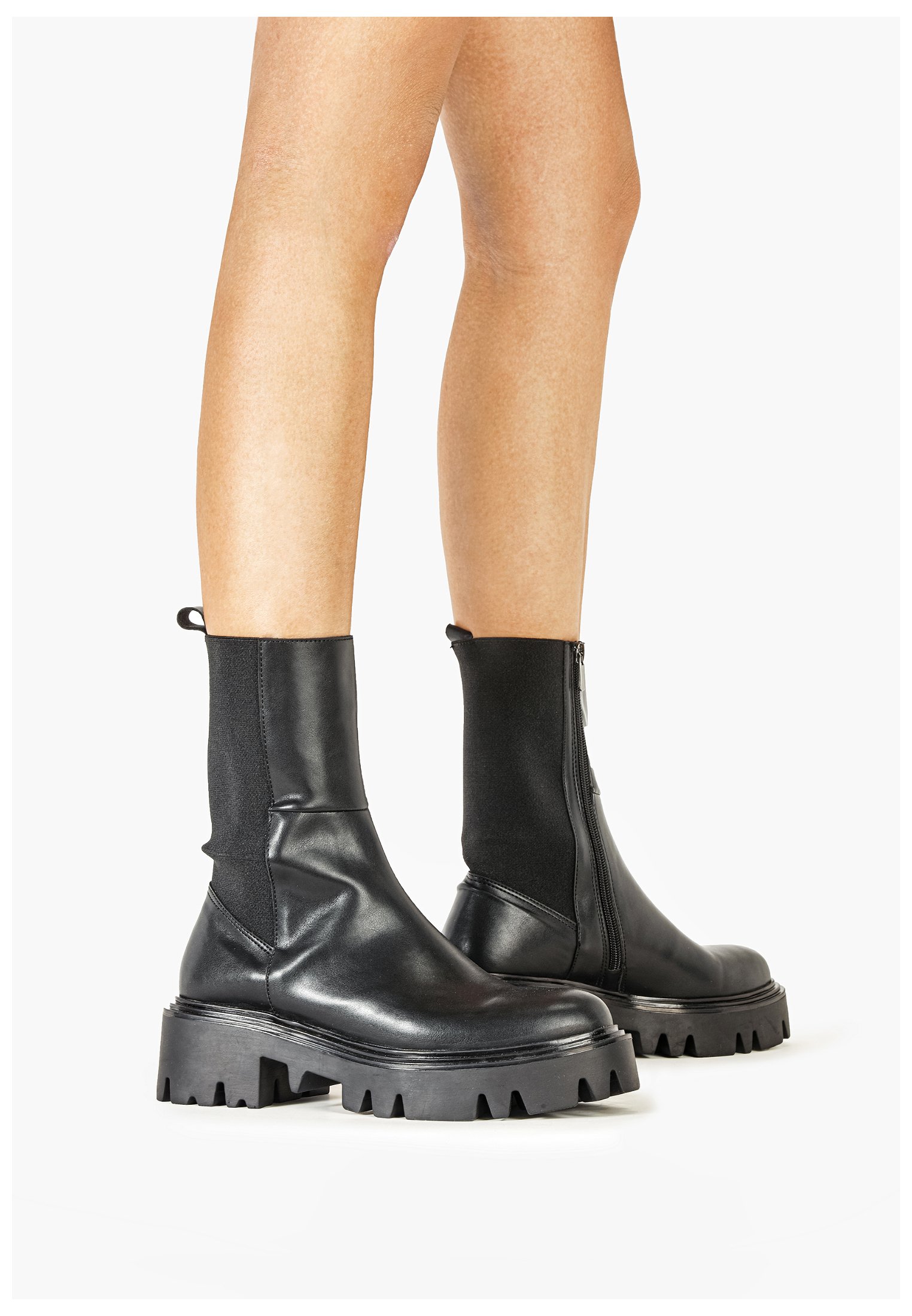 Inuovo Enkellaarsjes met plateauzool - vegan black vgb/Zwart - Zalando.be