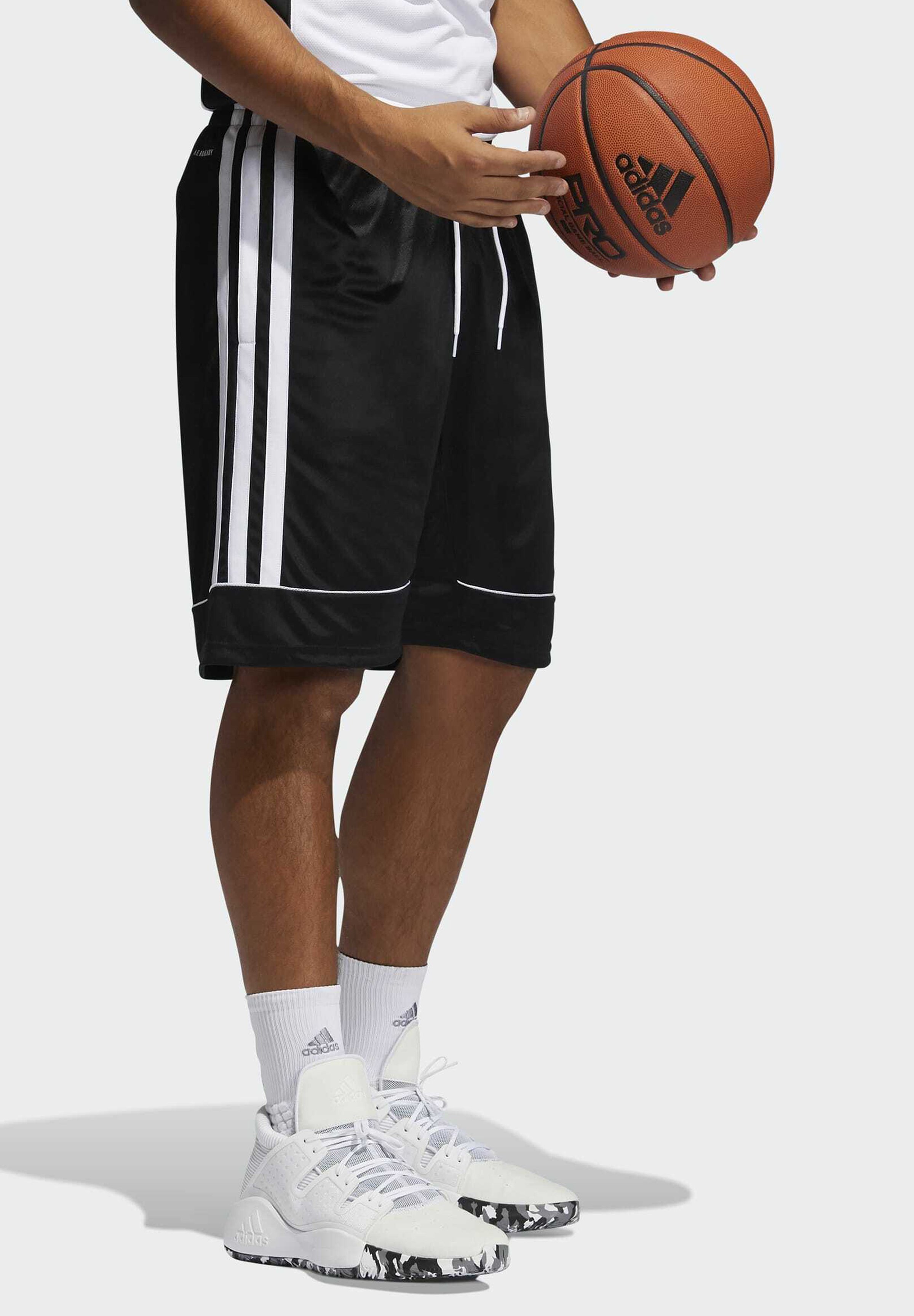 adidas Performance ALL WORLD BASKETBALL PRO AEROREADY PRIMEGREEN SHORTS -  Sportiniai šortai - black/white/juoda - Zalando.lt