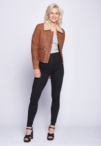 Maze Lederjacke - cognac