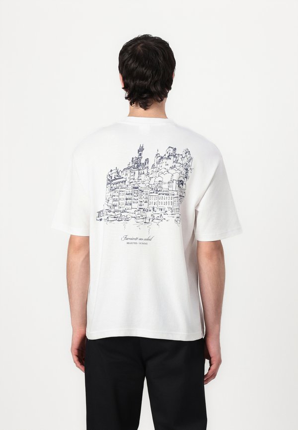 SLHLOOSEOSCAR GRAPHIC O NECK TEE - Print T-shirt