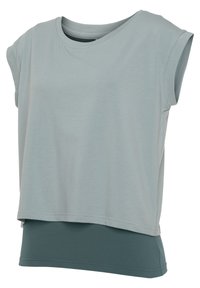 LASCANA Active 2-IN-1 - Basic T-shirt - grün