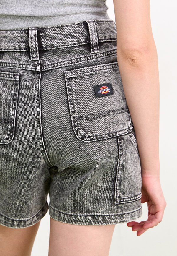 Denim shorts - light gray wash2