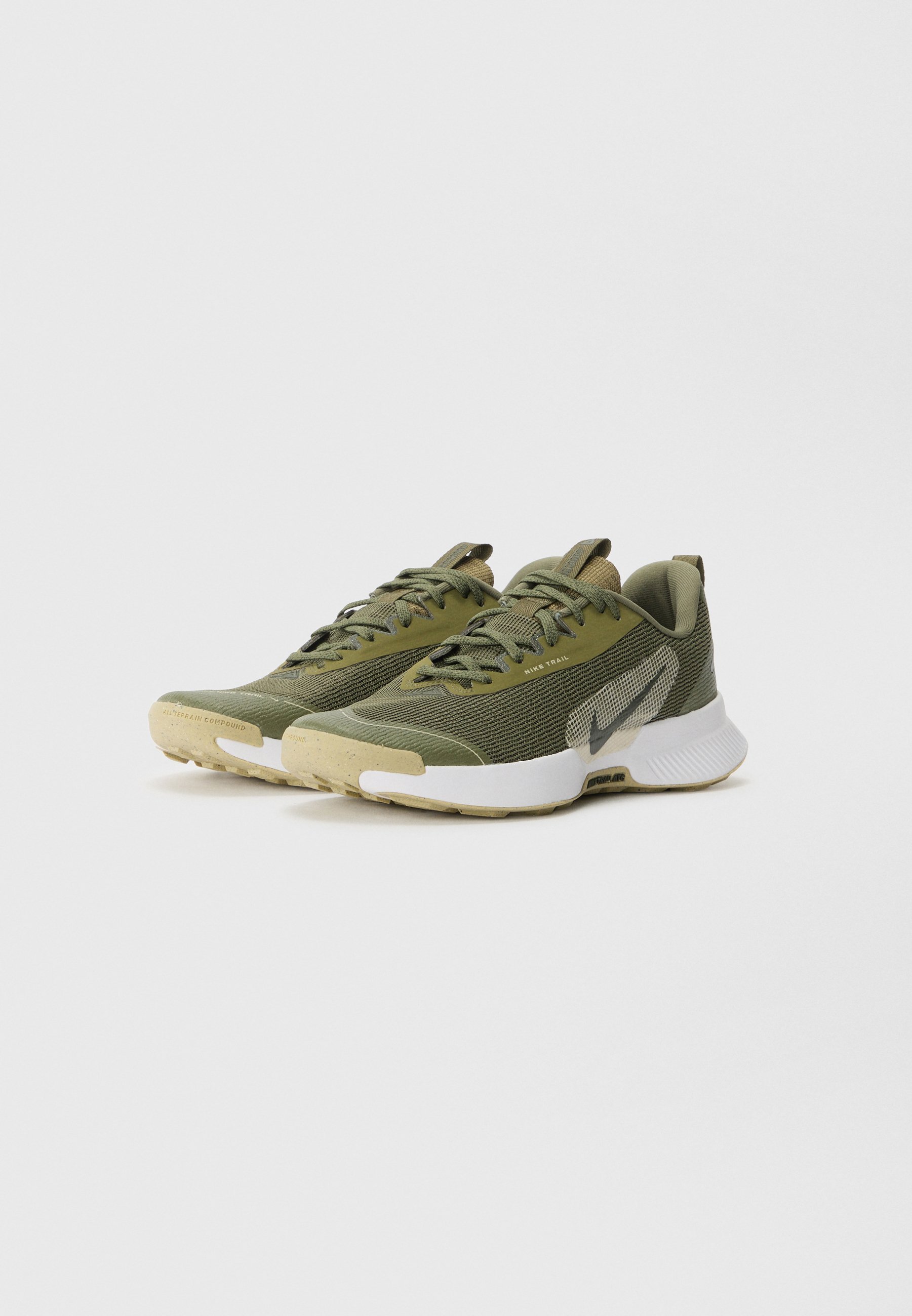 khaki green nike trainers junior