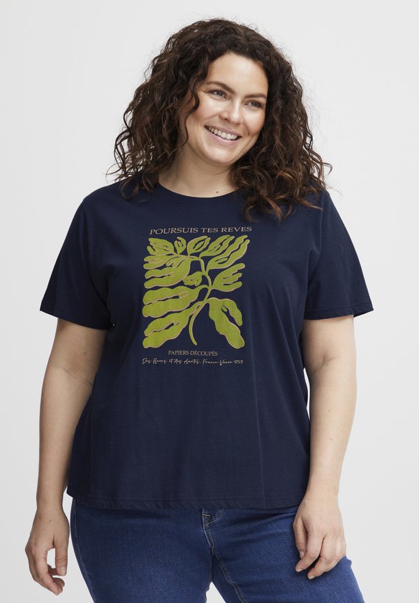 FPEtta - Print T-shirt - peacoat mix