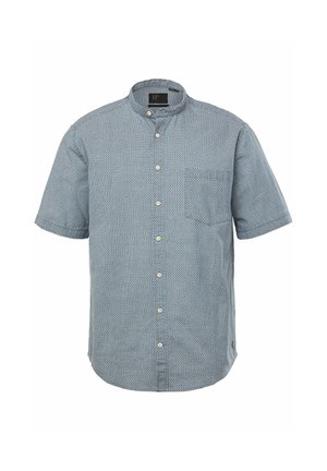 JP1880, SHIRT, SHORT SLEEVE, MINIMALIST PRINT, STAND-UP COLLAR, MODERN FIT - Hemd - light blue