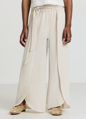 CON FUSCIACCA - Stoffhose - beige chiaro melange