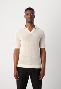 Marc O'Polo - STRUCTURE - Polo shirt - linen white Thumbnail Image 1