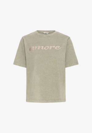 b.young, BYSOLKO - Camiseta estampada - vetiver