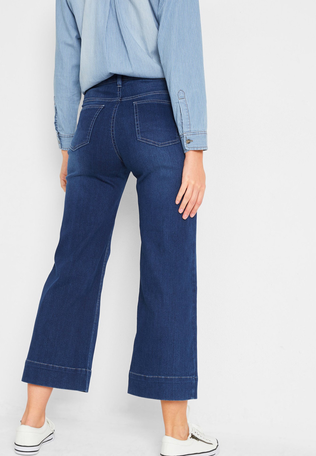bonprix Jeans a zampa - blau/denim délavé - Zalando.it