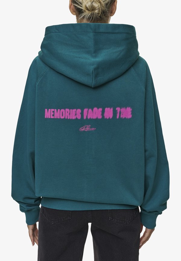 ANNA - Zip-up sweatshirt - washed urban turquoise3