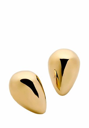 DE GOTA MEDIANOS BAÑADA CON EFECTO PULIDO - Pendientes - gold-colored