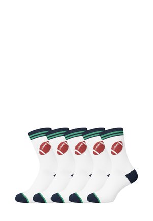 5 PACK - Calcetines - weiß touchdown