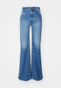 PALAS - Wide Leg - blue denim