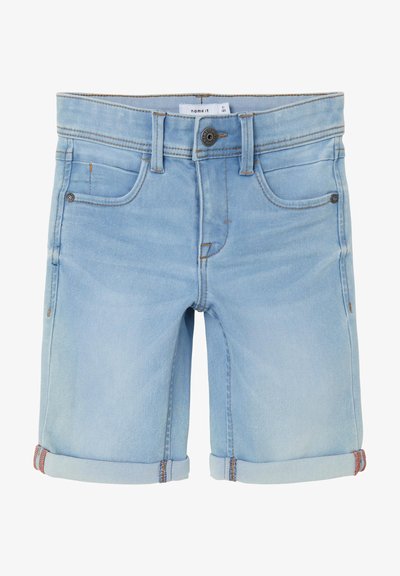 NKMSILAS SLIM - Short en jean - light blue denim
