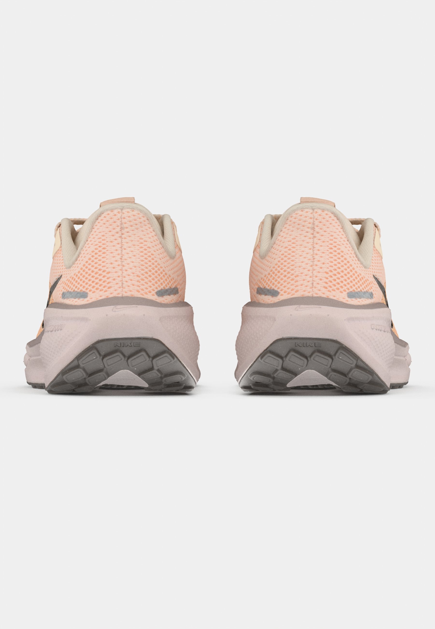 peach and grey nike shoes