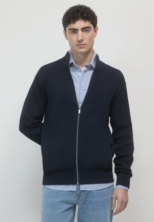 CON ZIP - Cardigan - blu calliope
