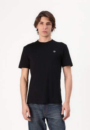 TOM TAILOR DENIM ROUNDED HEM - Paprasti marškinėliai - black