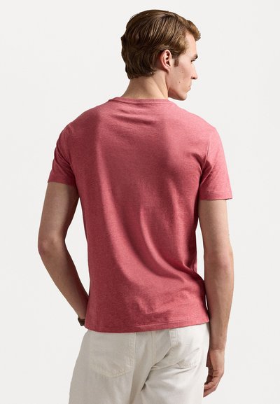 Polo Ralph Lauren CUSTOM SLIM FIT JERSEY CREWNECK T-SHIRT - Tricou basic - carnelian red heather