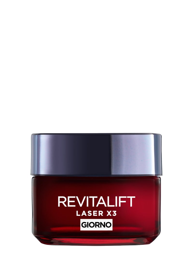 L'Oréal Paris - CREMA VISO GIORNO REVITALIFT LASER X3, AZIONE ANTIRUGHE ANTI-ETÀ CON ACIDO IALURONICO E PRO-XYLANE, 50 ML - Crema da giorno, Ingrandire