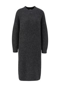 QS Gebreide jurk - dunkelgrau