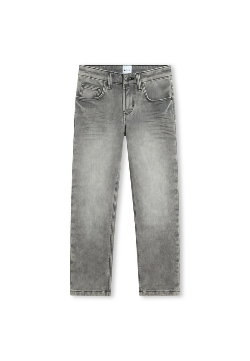 BOSS Kidswear Straight leg jeans grijs