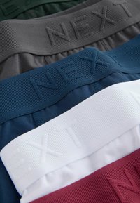 Vīriešu bokseru šorti tumši zaļā, pelēkā, tumši zilā, baltā un bordo krāsā, ar faktūrētu elastīgu jostasvietu, kurā izcili ir iegravēts "NEXT".