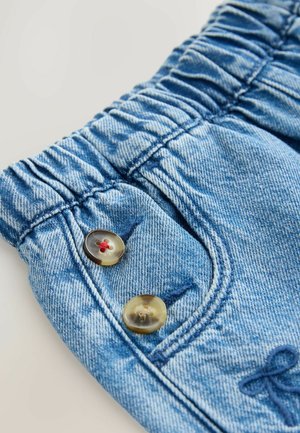 Next REGULAR FIT - BOW EMBROIDERED  - Jeansshorts - mid blue denim