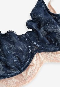 Next DETAIL 2 PACK DD NON PAD FULL CUP - Sujetador con aros - navy blue cream
