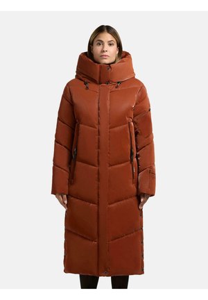 PULSET SHINY - Wintermantel - sienna brown
