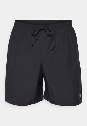 Sorte svømmebukser lavet af letvægtsstof. Har en elastisk talje med snøre og diskret branding på den nedre kant.