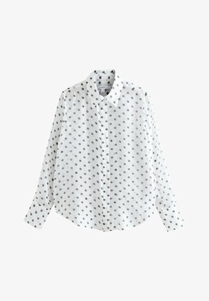 Next, Nööpidega pluus - white black polka dot