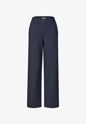 Street One, STRAIGHT-LEG PANTS WITH BUCKLE DETAIL - Pantalon classique - darkest blue