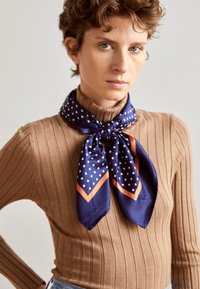 Anna Field 2 PACK - Halsdoek - dark blue/white