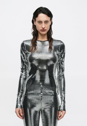 LONG SLEEVED - T-shirt à manches longues - silver coloured