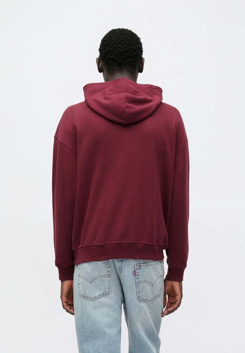 Sweat à Capuche Vintage F497 Homme – XL – Rouge – Zip Intégral – état Excellent