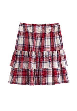 WITH FLOUNCES - A-snit nederdel - light dusty white