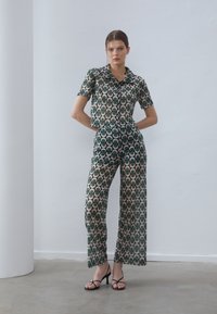 Anna Field Skjortebluse - beige/dark green