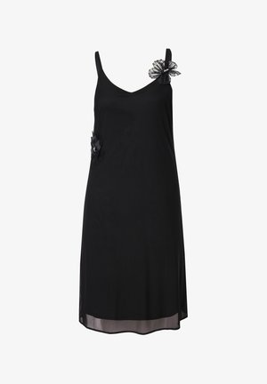 MIAMODA, ABNEHMBARE 3D-BLÜTEN - Vestito lungo - black