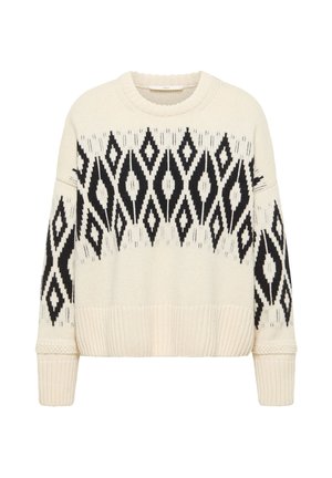 LANIUS, Jumper - off white  black