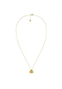 Kullatooni kaelakee, millel on sõlmkujuline ripats õhukesel kettal lühikese tüübliga ja reguleeritava pikkusega.