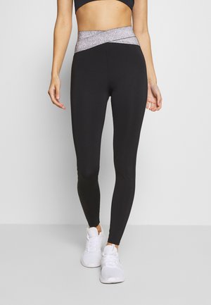 Legginsy - metallic grey