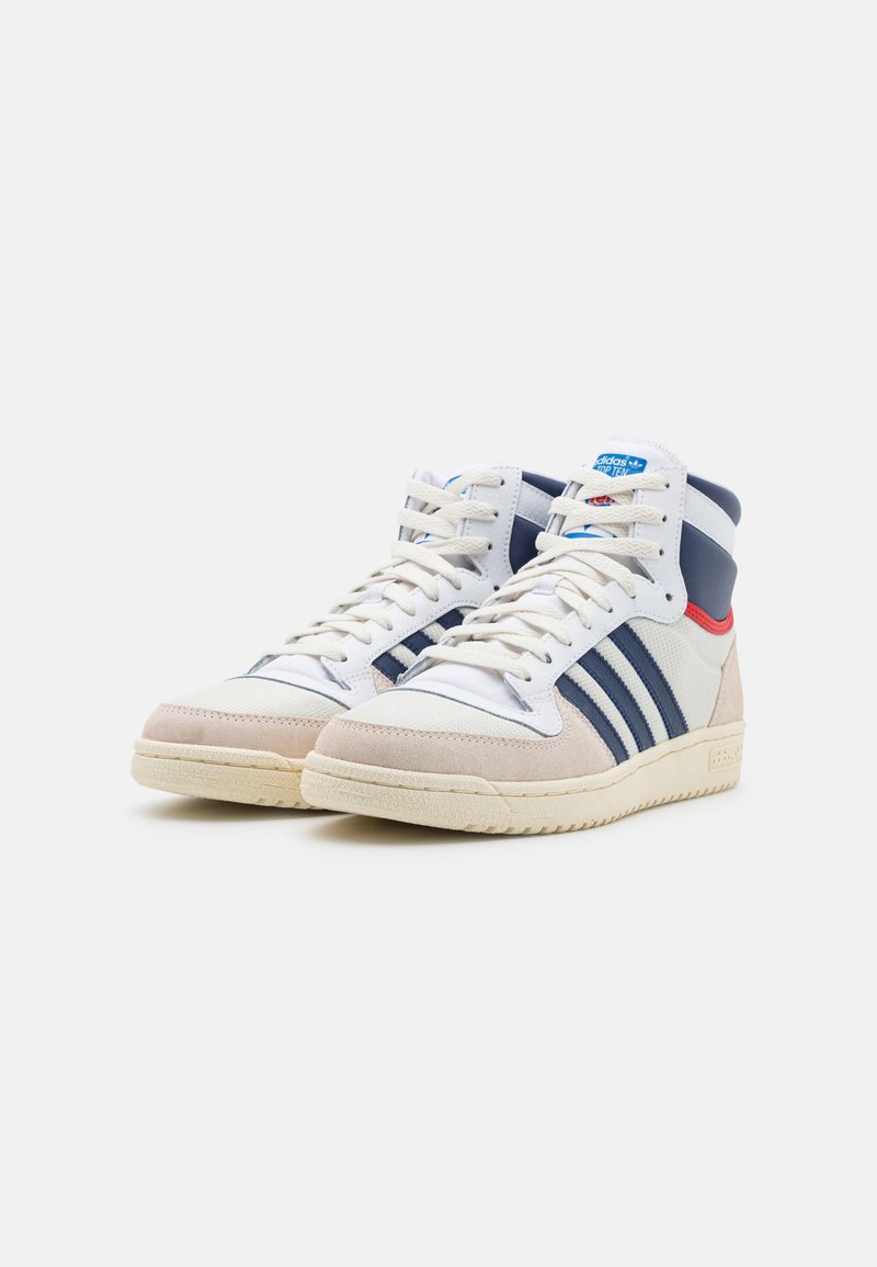 adidas Originals TOP TEN UNISEX - Zapatillas altas - ftwr blue/cream white/crema - Zalando.es