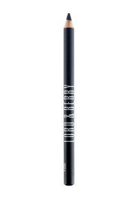 Eyeliner in matita nera con punta affilata e base in legno. Presenta testo di branding stampato in bianco lungo il corpo e codice prodotto in basso.