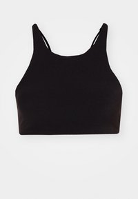 HIGH NECK TOP - Bikini pezzo sopra - black